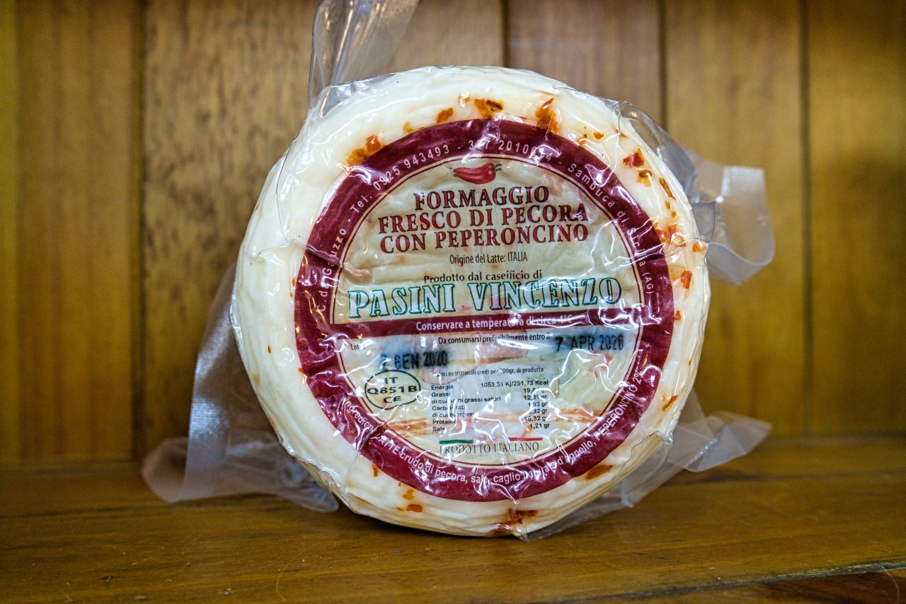 Pecorino Käse Chili "mild" (ca. 1 kg)